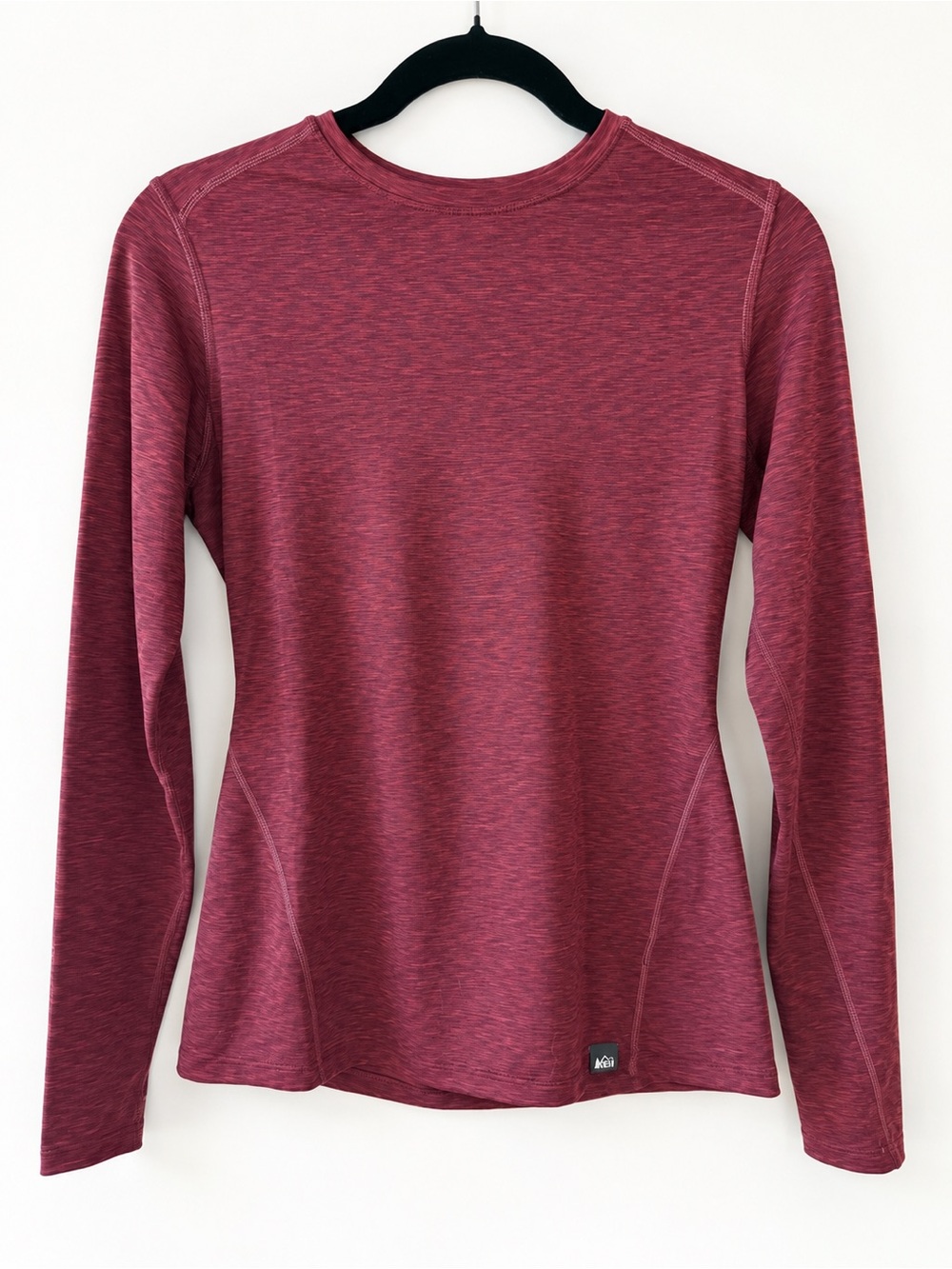 REI Co-op Women's Small Burgundy Long Sleeve Athletic Base Layer Top